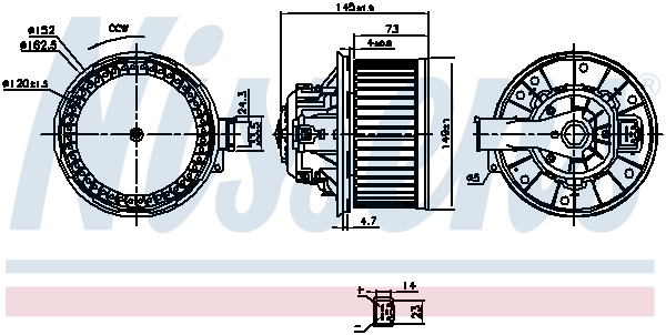 Nissens Kachelventilator 87494