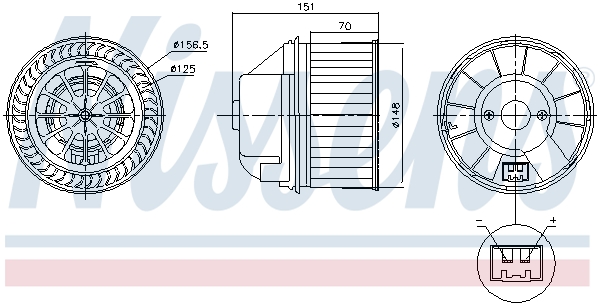 Nissens Kachelventilator 87496