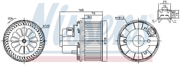 Nissens Kachelventilator 87499