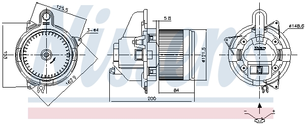 Nissens Kachelventilator 87501