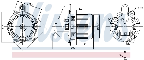 Nissens Kachelventilator 87502