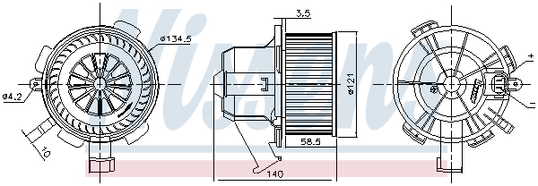 Nissens Kachelventilator 87503