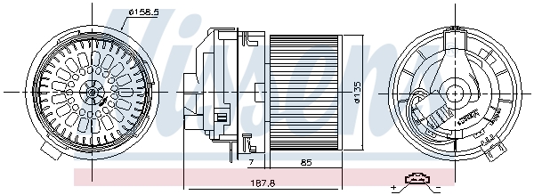 Nissens Kachelventilator 87508