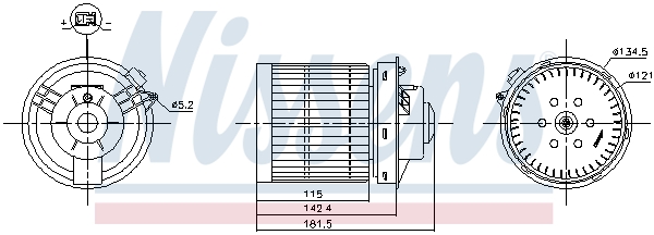 Nissens Kachelventilator 87530