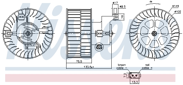 Nissens Kachelventilator 87533