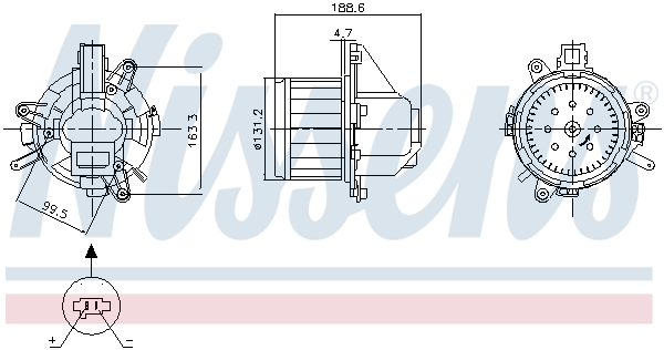 Kachelventilator Nissens 87542