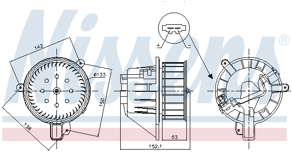 Nissens Kachelventilator 87547