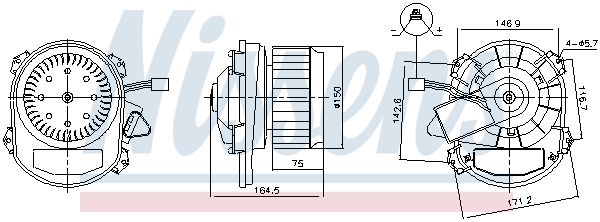 Nissens Kachelventilator 87551