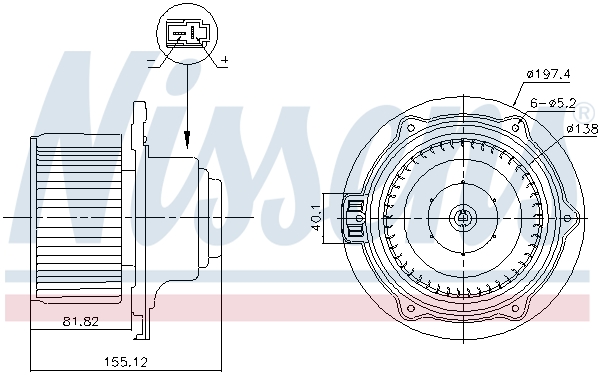 Nissens Kachelventilator 87570