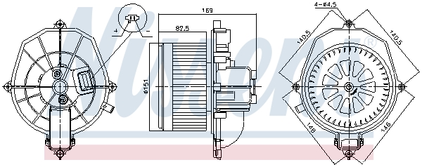 Nissens Kachelventilator 87571