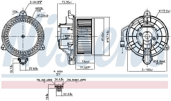 Nissens Interieurventilatie 87580