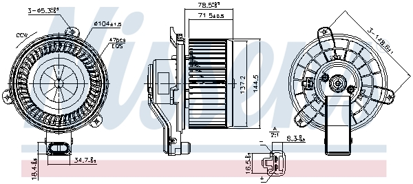 Nissens Interieurventilatie 87585