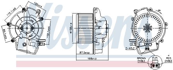 Kachelventilator Nissens 87606