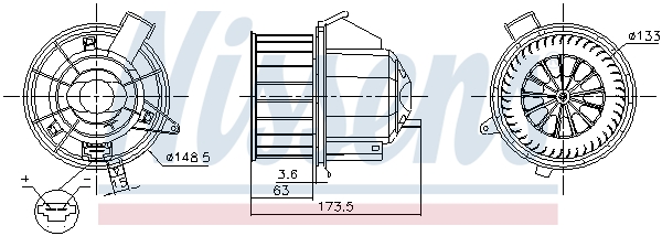 Kachelventilator Nissens 87617