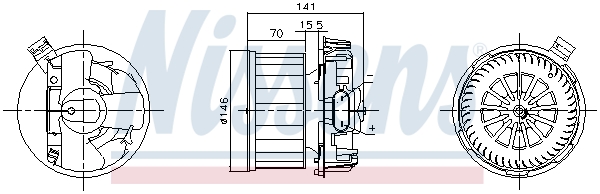 Kachelventilator Nissens 87619