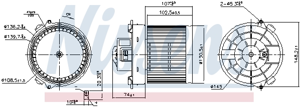 Nissens Interieurventilatie 87654