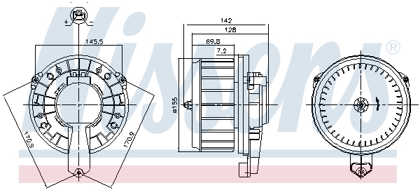 Nissens Interieurventilatie 87670