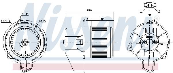 Nissens Kachelventilator 87700