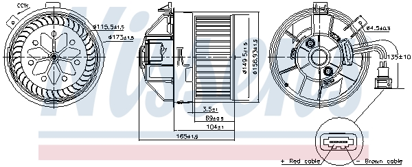 Nissens Kachelventilator 87704