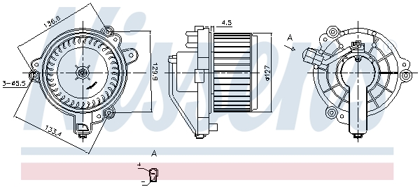 Nissens Kachelventilator 87705