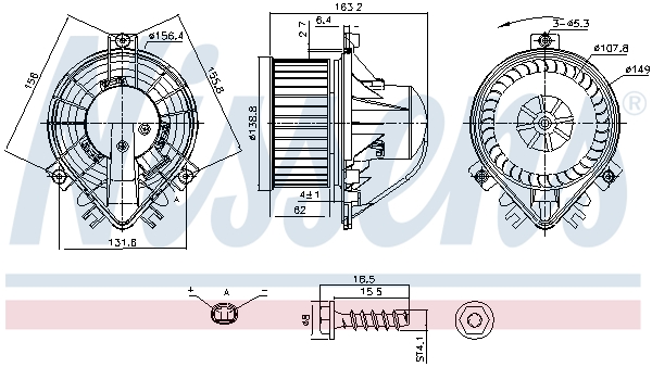 Nissens Kachelventilator 87708