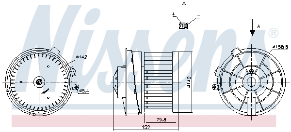 Nissens Kachelventilator 87721