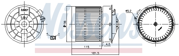 Nissens Kachelventilator 87722