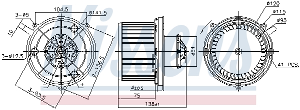 Nissens Kachelventilator 87743