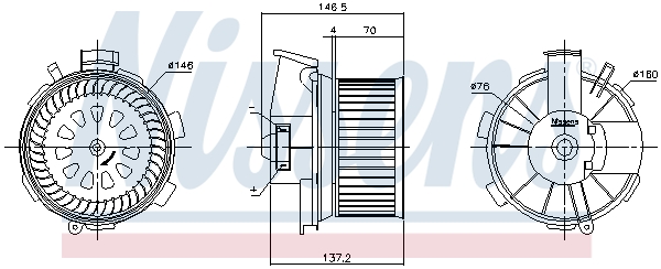 Nissens Kachelventilator 87744