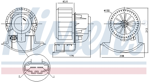 Nissens Kachelventilator 87749