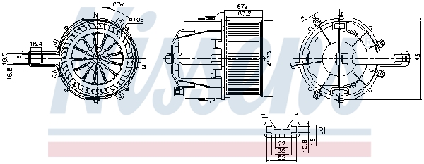 Nissens Kachelventilator 87759