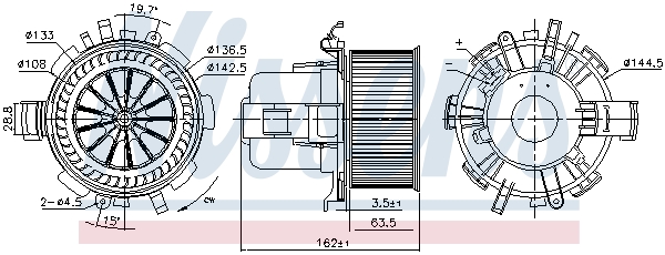 Nissens Kachelventilator 87763