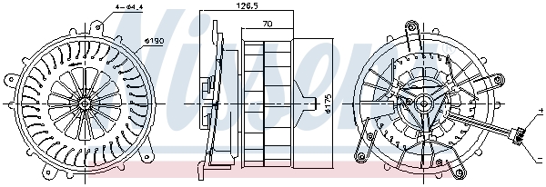 Nissens Kachelventilator 87789