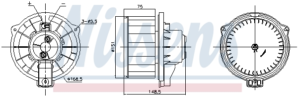 Nissens Kachelventilator 87795