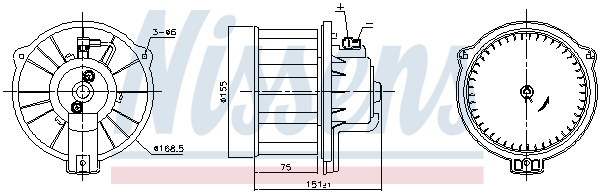 Nissens Kachelventilator 87796