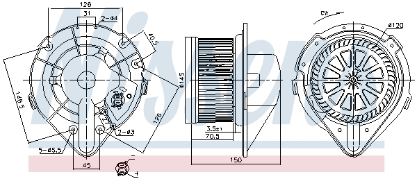 Nissens Kachelventilator 87798