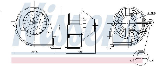 Nissens Kachelventilator 87802