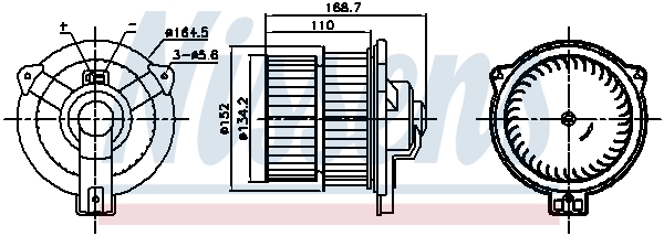 Nissens Kachelventilator 87809