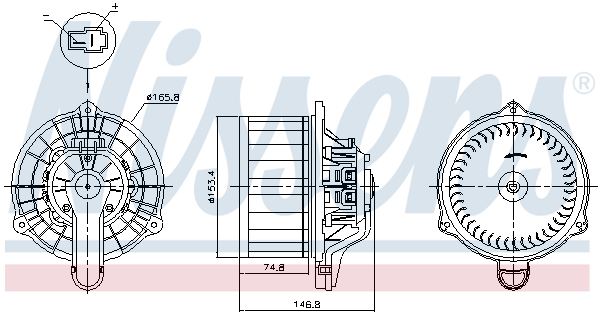 Nissens Kachelventilator 87815