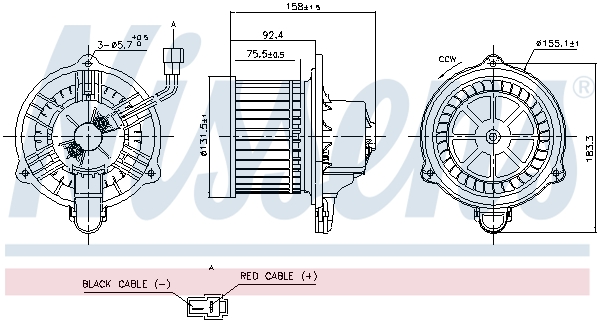 Nissens Kachelventilator 87820