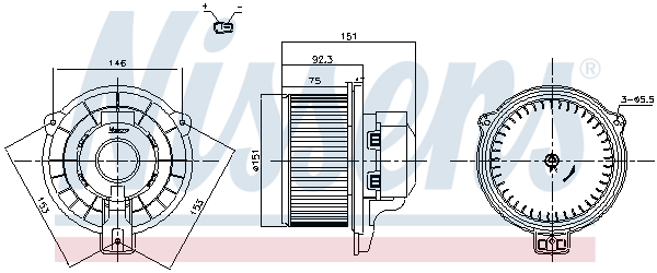 Nissens Kachelventilator 87821