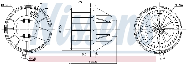 Nissens Kachelventilator 87832