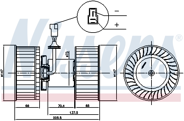 Nissens Kachelventilator 87842