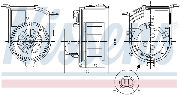 Nissens Kachelventilator 87843