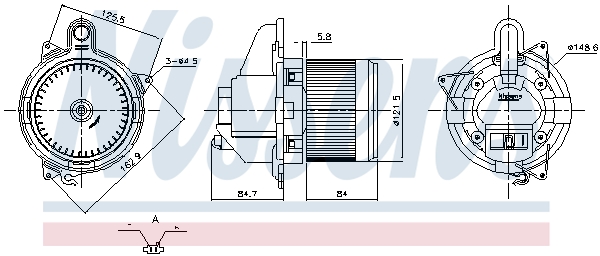 Nissens Interieurventilatie 87846
