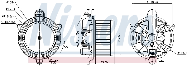 Nissens Interieurventilatie 87857