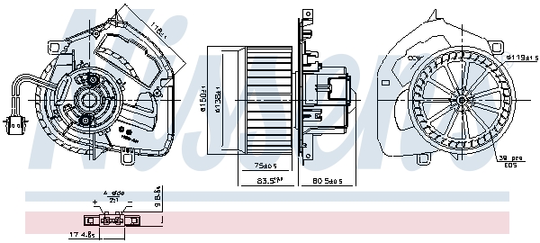 Nissens Interieurventilatie 87878