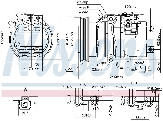 Nissens Airco compressor 890017