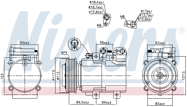 Nissens Airco compressor 890018