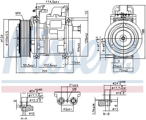 Nissens Airco compressor 890023